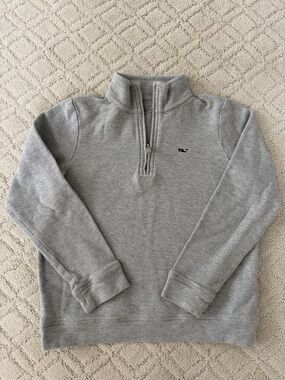 Vineyard Vines Light Gray Half-Zip Pullover